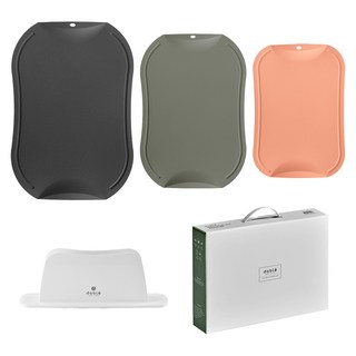 도블레 칼집 안나는 도마 세트, 1세트, 도마 소 살구 + 중 카키 + 대 차콜 + 거치대