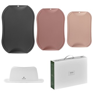 도블레 칼집 나지 않는 도마 세트, 1세트, 도마 소 살몬 + 중 말린장미 + 대 차콜 + 거치대