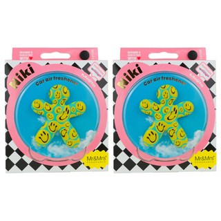 Mr&Mrs FRAGRANCE Niki 特別裝飾 車用芳香劑, 2個, 莫希托
