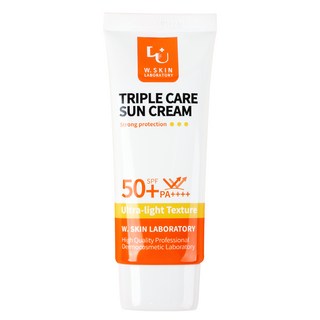 W.SKIN LABORATORY 三重護理防曬霜 SPF50 PA++++, 1個, 60g