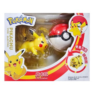 庄臣 寶可夢變形系列 趴姿皮卡丘玩具, 1盒