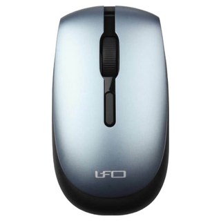 INTOPIC 廣鼎 2.4GHz飛碟無線光學滑鼠, MSW-776, 藍色/黑色