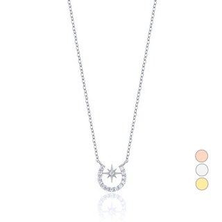 Lloyd 女性經典迷你馬蹄14K金項鍊 LNN25062G + 購物袋