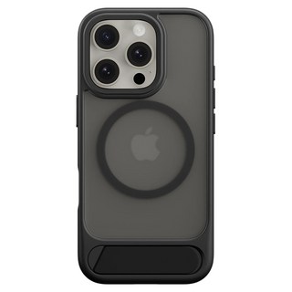 SwitchEasy 魚骨牌 EasyStand M 磁吸支架防摔殼, iPhone16 pro, 黑色