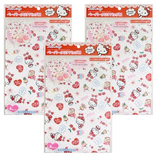 Hello Kitty 凱蒂貓 紙製包裝袋 M 4入 尺寸約W160 x H230mm, 3包