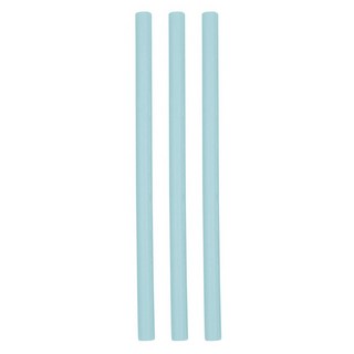 MiNiKOiOi 好好喝矽膠吸管 礦岩藍, 3支, 1組