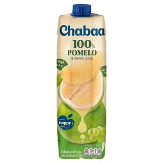 CHABAA 啜吧 100% 柚子佐葡萄果汁 1L-天然健康，清新爽口，補充維生素C, 1瓶