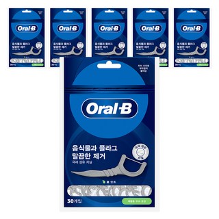 Oral B 一次性牙線, 30支, 6包