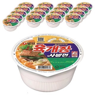농심 육개장 사발면 86g, 18개