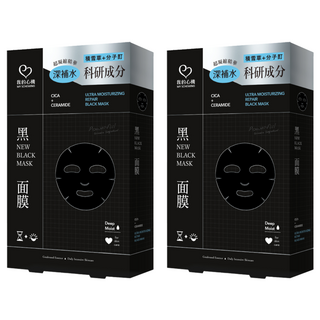 MY SCHEMING 我的心機 積雪草分子酊保濕黑面膜, 2個, 6個裝