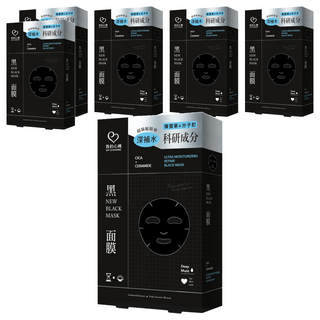 MY SCHEMING 我的心機 積雪草分子酊保濕黑面膜, 6個, 6個裝