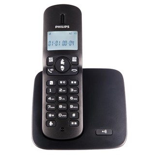 PHILIPS 飛利浦 中文顯示2.4GHz數位無線電話 黑色, DCTG1861