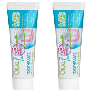 ORAL7 口立淨 酵素護理牙膏, 105g, 2條