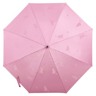 2mm 韓系創意遇水變萌猫蝴蝶結晴雨兩用自動開直傘