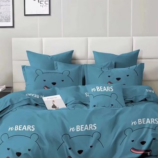 A-ONE 雪紡棉被套, 環保印染技術，SGS認證，耐洗耐用，吸濕透氣, 雙人, 愛吃熊