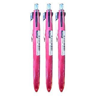 斑馬牌 B3SAZ15-MTP ZX3C+S多功能原子筆 消光粉紅,3入