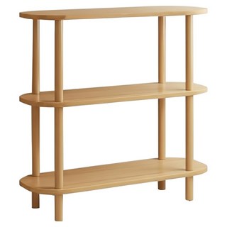 036-SY置物架三層 原木色 60x30x66cm 密集板材質, 1組