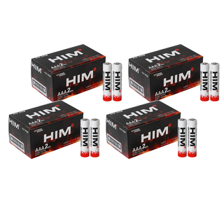 HIM 鹼性AAA電池 散裝, 40入, 4個