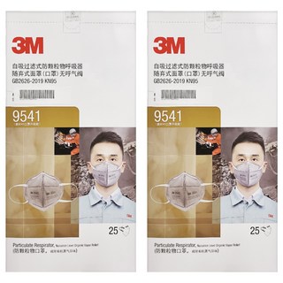 3M 耳戴式活性碳口罩, 耳戴式活性碳口罩 灰色, 25個裝, 2盒