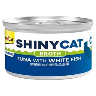 Gim Cat 俊寶俊喵 BROTH湯罐系列 魚湯罐, 鮮鮪魚佐白鮭魚, 70g, 24罐