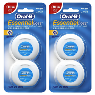 오랄비 왁스 치실, 50m, 2개입, 2개