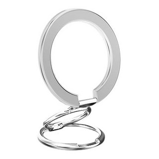 VOORCA M40可拆分離折疊式磁吸手機支架 鋁合金材質 角度自由調整 橫豎可用, 1入, 銀