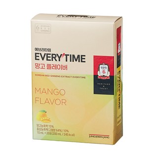 에브리타임 정관장 망고 플레이버 20p, 1개, 200ml