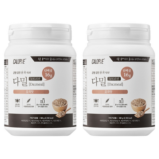 칼로바이 다밀 뉴트리션 대용량 식사대용 단백질쉐이크 오곡맛, 560g, 2개