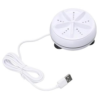 便攜迷你洗衣機 Set 2個, 渦輪清洗, USB供電, ABS外殼, White, TURBINE WASH