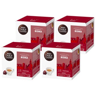 NESCAFE 雀巢咖啡 Dolce Gusto 羅馬濃縮咖啡膠囊, 6.2g, 16個裝, 4組