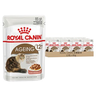 ROYAL CANIN 法國皇家 台灣公司貨 老貓專用濕糧A30+12W, 85g, 12包