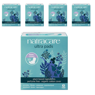 나트라케어 울트라 패드 생리대 날개형 롱, 대형, 10개입, 5개