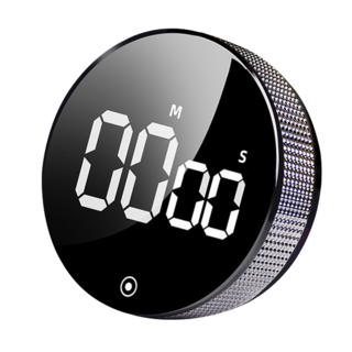 中性 旋轉正倒數精準計時器, 1個, 經典黑