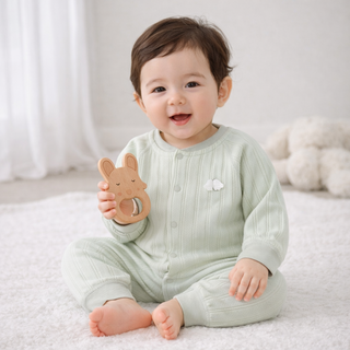 Bebeniz 嬰幼兒天使翅膀純棉長袖連身衣