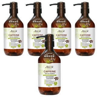 NAOMi 娜奧美 咖啡因胺基酸控油洗髮精 檸檬馬鞭草, 500ml, 5瓶