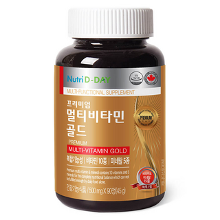 뉴트리디데이 프리미엄 멀티비타민 골드, 90정, 1세트