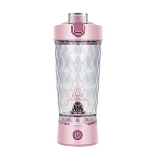 TAILI 太力 炫彩Tritan電動運動蛋白粉咖啡攪拌杯 粉色 650ml, ZH90