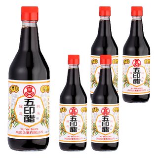 高記 調理五印醋 100%純米麥釀造, 520ml, 5瓶
