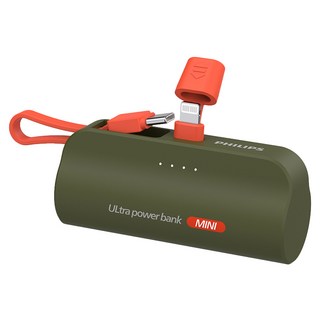 PHILIPS 飛利浦 口袋行動電源 Lightning, DLP2550VG/96, 綠色