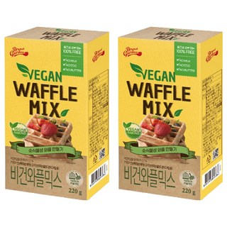 Bread Garden 純素鬆餅粉 居家烘焙, 220g, 2個