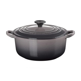 LE CREUSET 圓鐵鍋 3660g 2.4L, 1個, 燧石灰, 20cm
