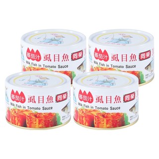 同榮 茄汁虱目魚, 入味好滋味, 色香味絕佳, 保證不含防腐劑,化學色素, 230g, 4罐
