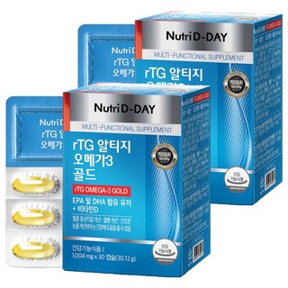 뉴트리디데이 rTG 알티지 오메가3 골드, 30정, 2개