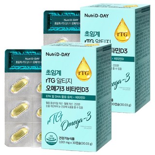 Nutri D-DAY 超臨界rTG Omega-3維他命D3膠囊, 2個, 30顆