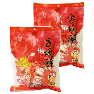 卡賀方塊酥 精心調配嚴選素材 美味營養 無添加防腐劑及人工色素 小包裝分享或外出都方便 奶素可食, 272g, 2袋