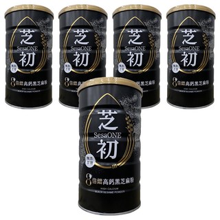 SesaONE 芝初 8倍細高鈣黑芝麻粉, 380g, 5罐