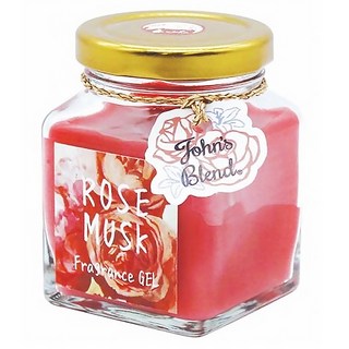 John's Blend 香氛膏 玫瑰麝香 清新配方 淨化空氣 持久清香, 135g, 1罐