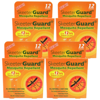 Skeeter Guard 12hr長效防蚊大貼片 30包 天然DEET Free 直徑4cm 台灣製造, 4盒
