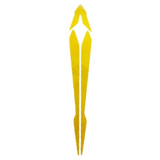 車將 MOTO 車頭V型反光貼 S SR SL通用, V型裝飾反光貼, 黃色, 1個