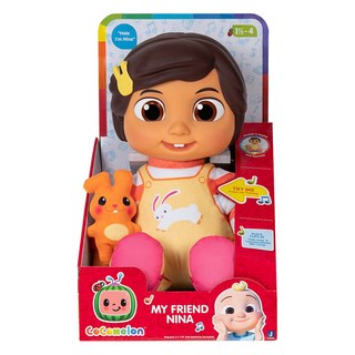 CoComelon 可可瓜 好朋友Nina玩偶，商品單入包裝尺寸17.8 x 14 x 23.5 cm，建議年齡3歲以上, 1個, 黃色
